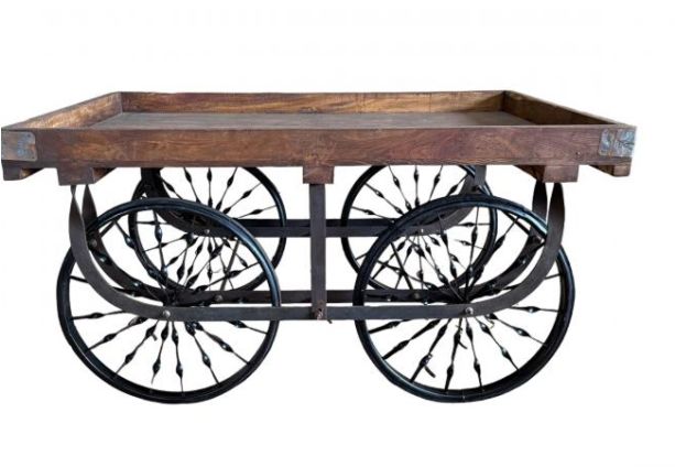 Iron and Wood Cart by Quirky Barn | Style Our Home