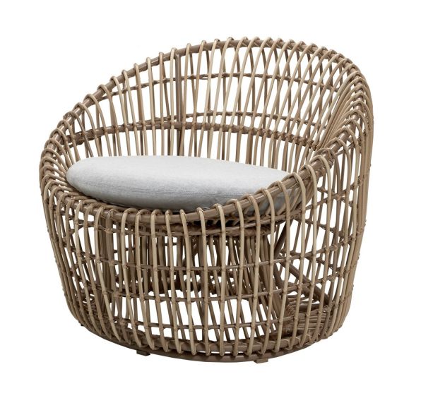 Nest Round Natural Chair - Outdoor by Cane-line | Style Our Home
