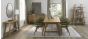 Camden Rustic Oak 6-8 Seater Table & 6 rm Chairs in Cedar Velvet by Bentley Designs | Style Our Home