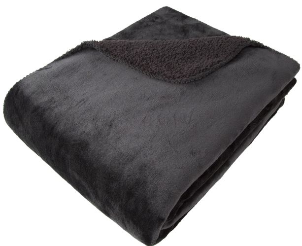 Softest Fleece Throw Black by Malini | Style Our Home