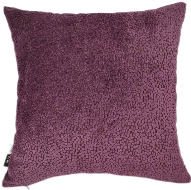 Cut Velvet Dots In Aubergine Bingham by Malini | Style Our Home