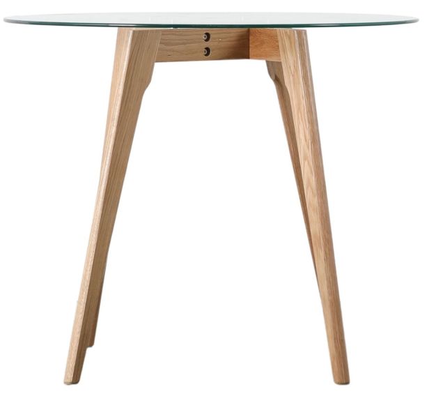 Blake Clear Round Dining Table by Hudson Living | Style Our Home