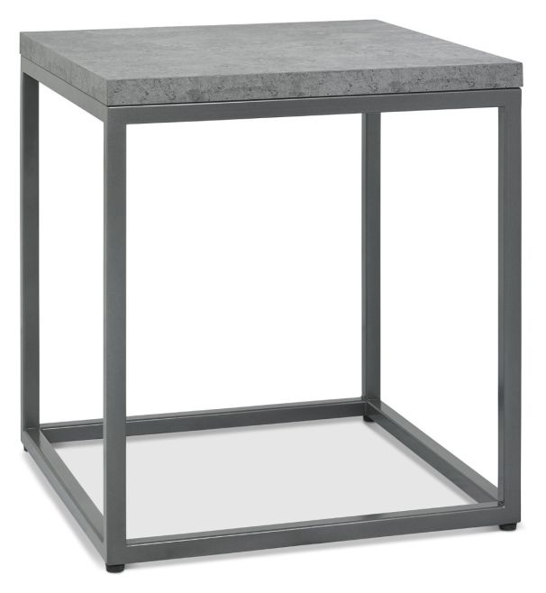 Renzo Zinc & Dark Grey Side Table | Style Our Home