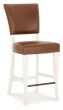 Belgrave Ivory Bar Stool - Rustic Tan Faux Leather (Pair) by Bentley Designs | Style Our Home