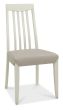 Bergen Grey Washed Oak 2-4 Seater Table & 2 Slat Back Chairs in Grey Bonded Leather by Bentley Designs | Style Our Home