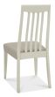 Bergen Grey Washed Oak 2-4 Seater Table & 2 Slat Back Chairs in Grey Bonded Leather by Bentley Designs | Style Our Home