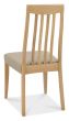 Bergen Oak 2-4 Seater Table & 2 Slat Back Chairs in Grey Bonded Leather by Bentley Designs | Style Our Home