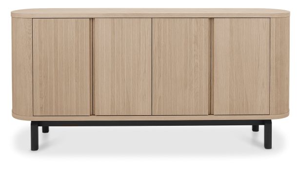 Vega Scandi Oak & Peppercorn Wide Sideboard by Bentley Designs | Style Our Home