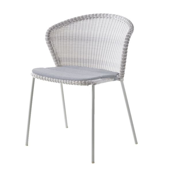 Lean White Grey Chair by Cane-line | Style Our Home
