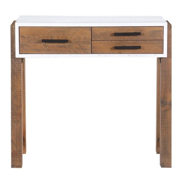 Trinity  - Reclaimed Small Console Table by Baumhaus | Style Our Home