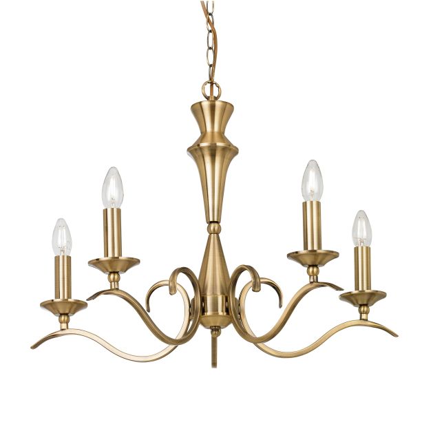 Korano 5 Pendant Light Antique Brass by Gallary Living | Style Our Home