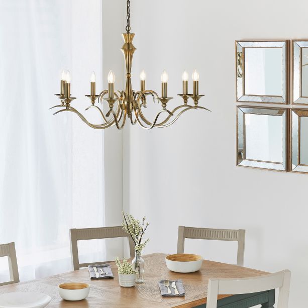 Korano 8 Pendant Light Antique Brass by Gallary Living | Style Our Home