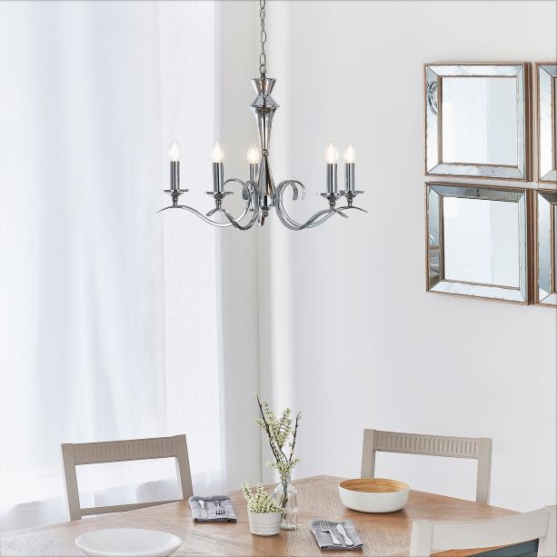 Korano 5 Pendant Light Chrome by Gallary Living | Style Our Home