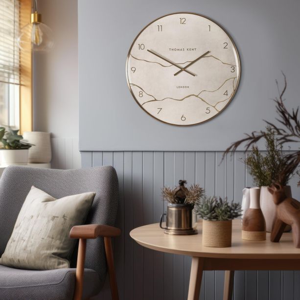 Oystano Wall Clock Stone by Gallery Living | Style Our Home