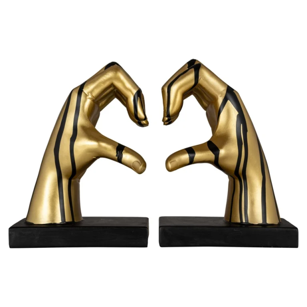 Bookstands Love (Black/gold) by  Richmond Interiors | Style Our Home