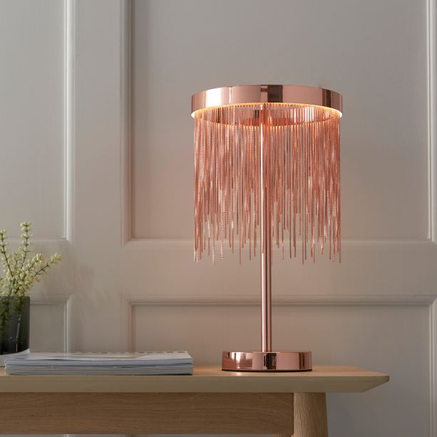 Zelmano 1 Table Lamp Brushed Copper by Gallary Living | Style Our Home