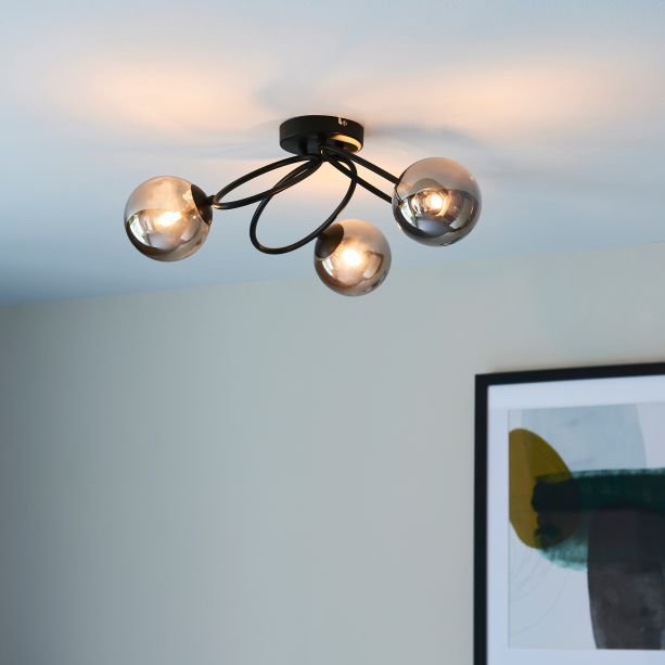 Ellipsano 3 Ceiling Light Black by Gallary Living | Style Our Home