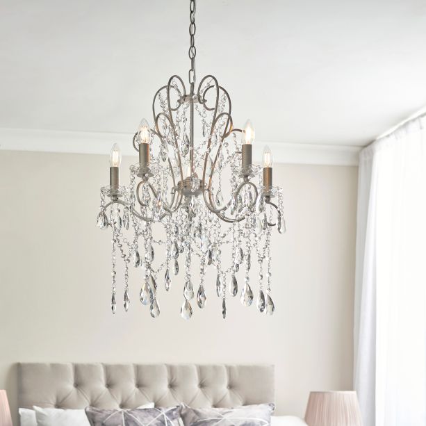 Berklano 5 Pendant Light Aged Silver by Gallary Living | Style Our Home