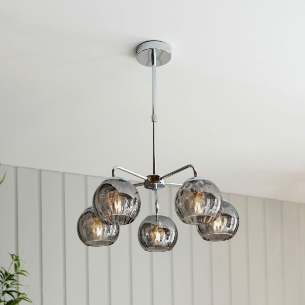 Dimplano 5 Pendant Light Chrome by Gallary Living | Style Our Home
