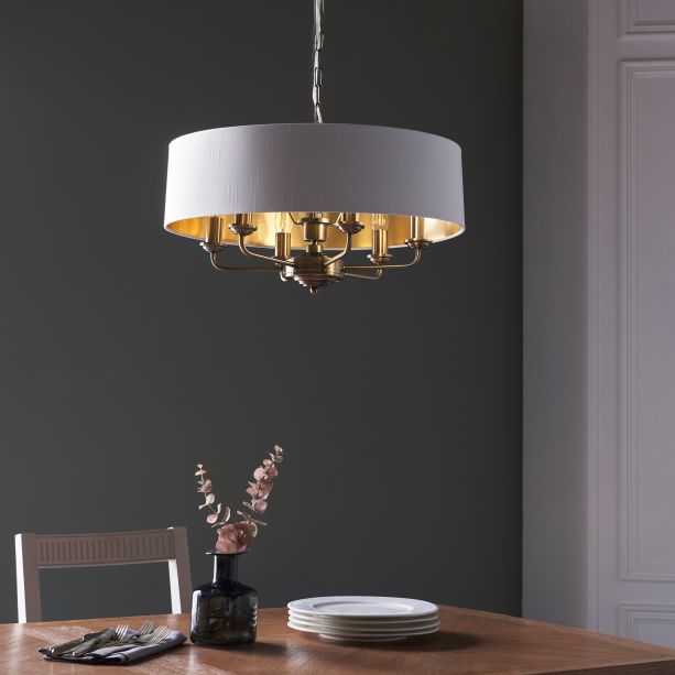 Highclano 6 Pendant Light Antique Brass by Gallary Living | Style Our Home