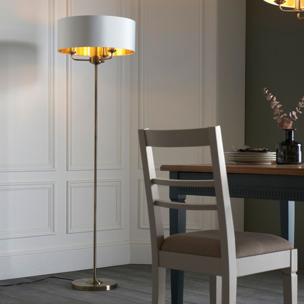 Highclano 3 Floor Light Antique Brass by Gallary Living | Style Our Home