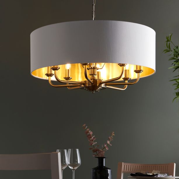 Highclano 8 Pendant Light Antique Brass by Gallary Living | Style Our Home