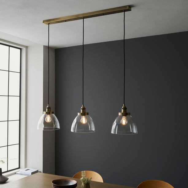 Hansano 3 Pendant Light Antique Brass Size by Gallary Living | Style Our Home