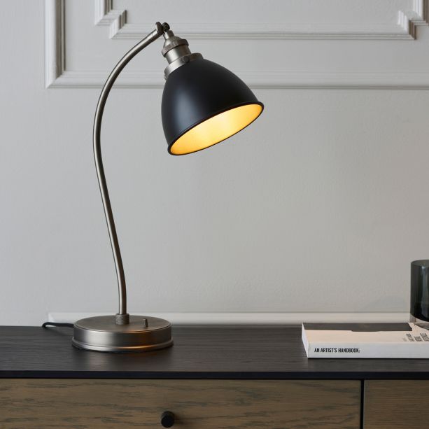 Franklano Table Lamp Pewter by Gallary Living | Style Our Home