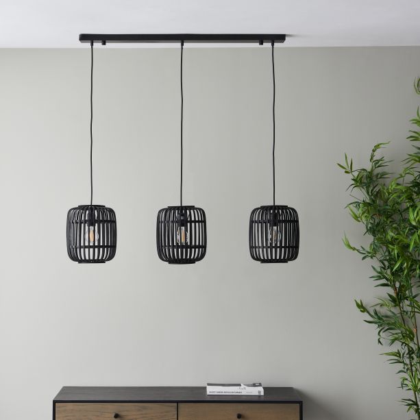 Mathiano 3 Pendant Light Dark Bamboo by Gallary Living | Style Our Home