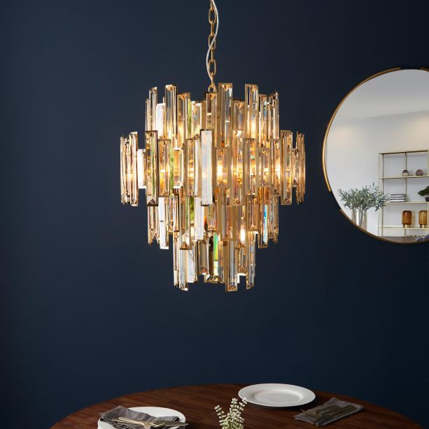 Viviano 12 Pendant Light Gold