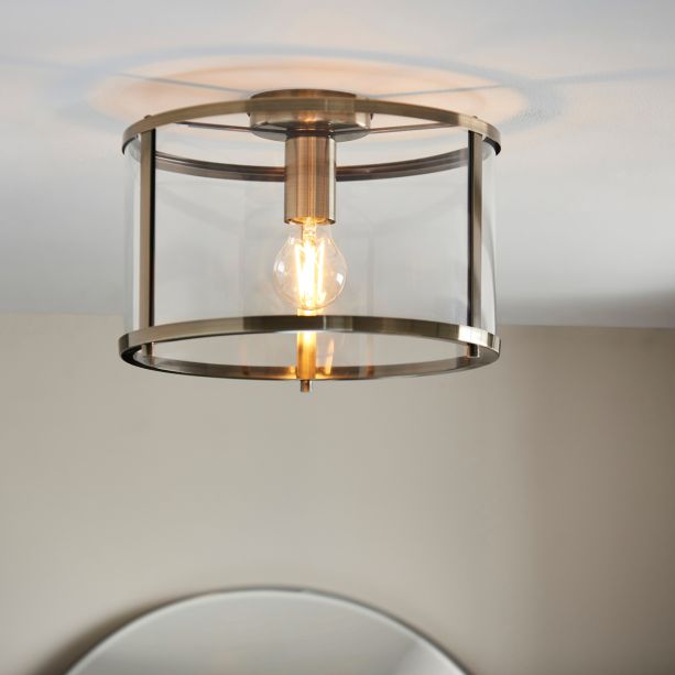 Hoptano 1 Ceiling Light Antique Brass by Gallary Living | Style Our Home