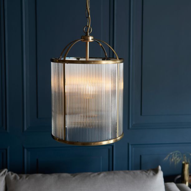 Lambano Ribbed 4lt Pendant by Gallary Living | Style Our Home