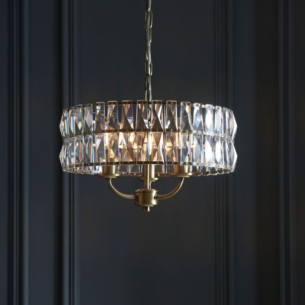 Cliftano 3 Pendant Light Antique Brass by Gallary Living | Style Our Home