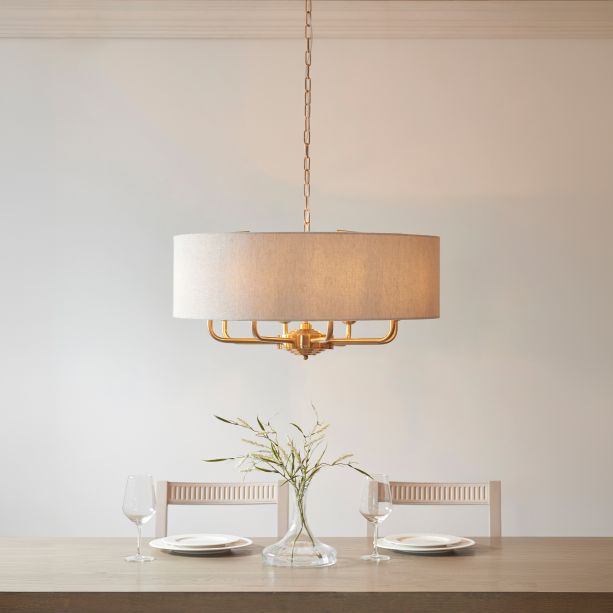 Highclano 8 Pendant Light Vintage Brass by Gallary Living | Style Our Home