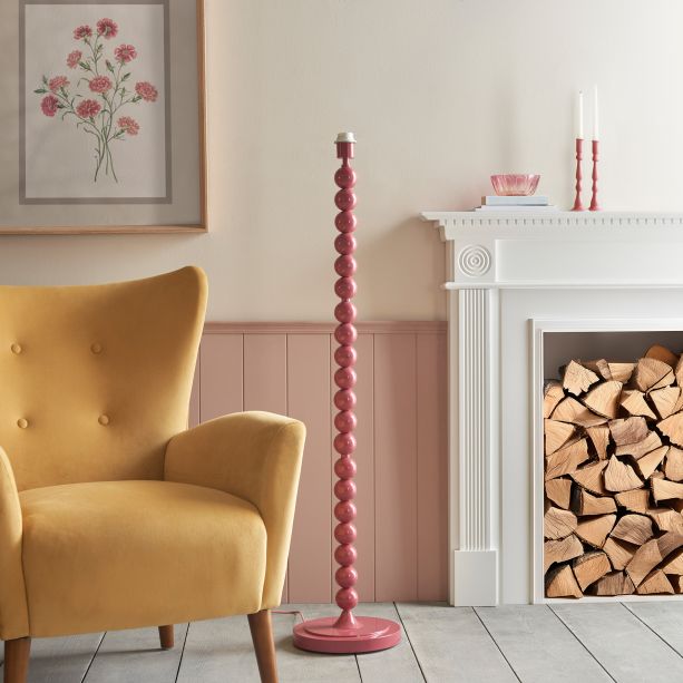 Higglano Floor Lamp Base Gloss Pink Clay Paint by Gallary Living | Style Our Home