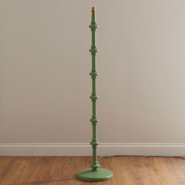 Carnabano Floor Lamp Base Satin Cotswold Green by Gallary Living | Style Our Home
