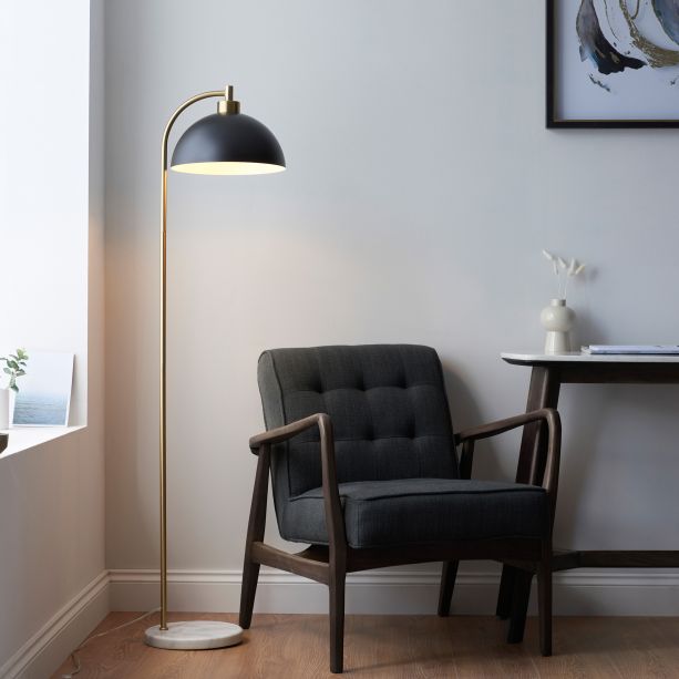 Buchanano Floor Lamp Matt Black by Gallary Living | Style Our Home
