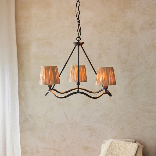 Wrigglano 3 Pendant Light Matt Black by Gallary Living | Style Our Home