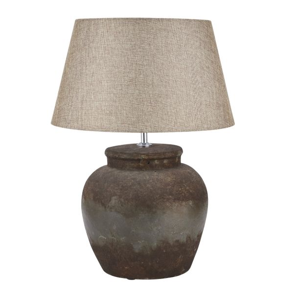 Castello Aged Stone Ceramic Table Lamp by Hill Interiors | Style Our Home