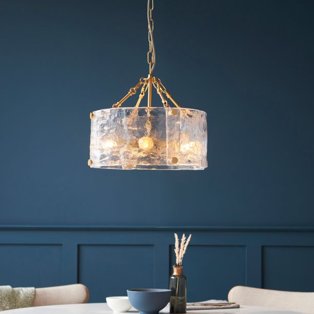 Kellerano 4 Pendant Light Brushed Aged Brass by Gallary Living | Style Our Home