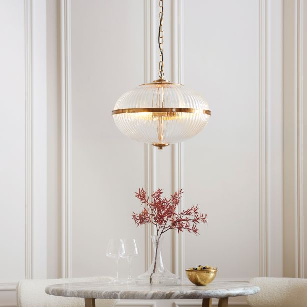 Somersano 3 Pendant Light Vintage Brass by Gallary Living | Style Our Home