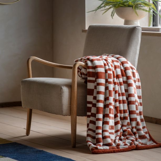 Lohkano Sherpa Throw Nutmeg by Gallary Living | Style Our Home