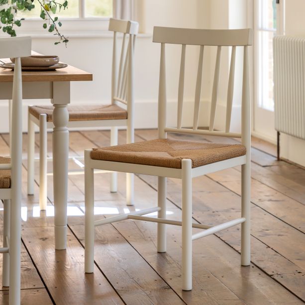 Etaro Dining Chair White (2pk) by Gallery Living | Style Our Home