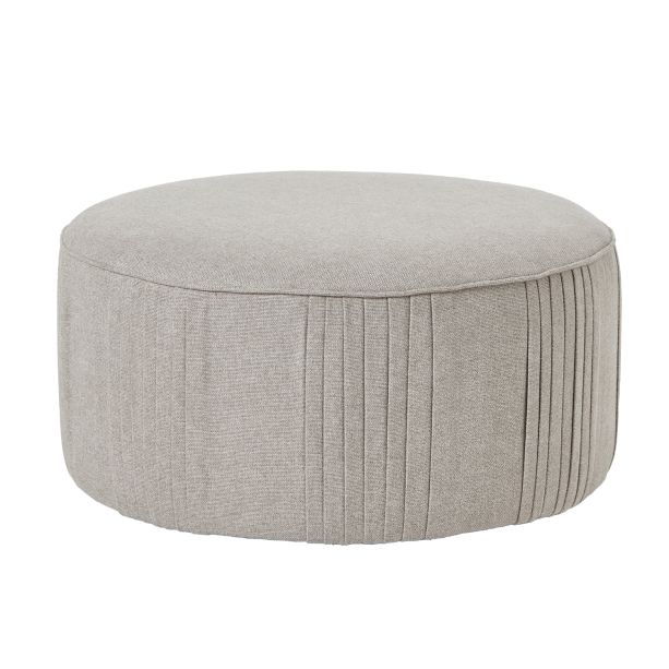 Lily Swivel Ottoman In Oatmeal Twill by Hill Interiors | Style Our Home  