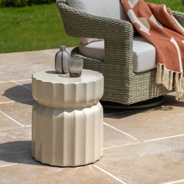 Cirello Side Table Cream by Gallery Living | Style Our Home