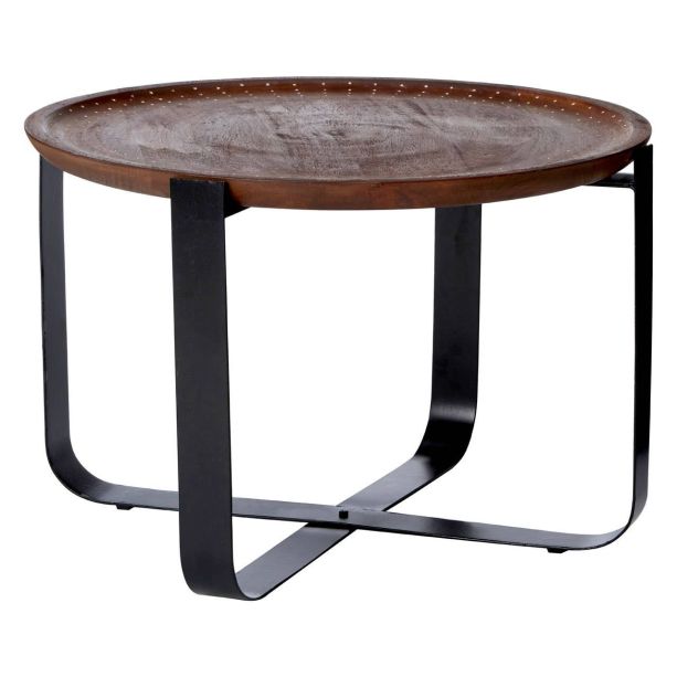 Templexa Mango Wood Round Side Table by Prestige Designs | Style Our Home