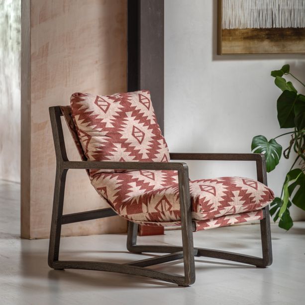 Burello Lounge Chair Mira Aztec by Gallery Living | Style Our Home