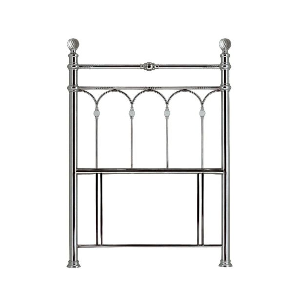 Krystal Antique Nickel 3' Single Headboard - Style Our Home