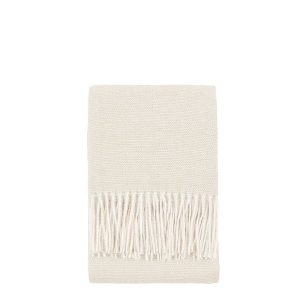 Cassano Herringbone Throw Ecru by Gallary Living | Style Our Home