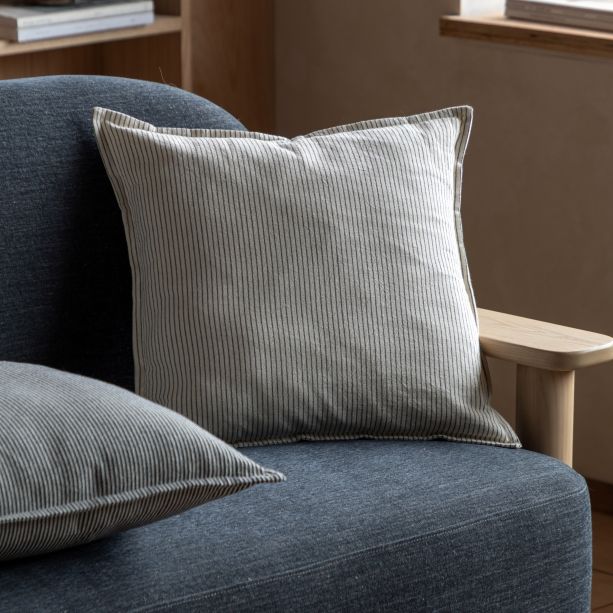 Fairfano Woven Stripe Cushion Cream (Pair) by Gallary Living | Style Our Home